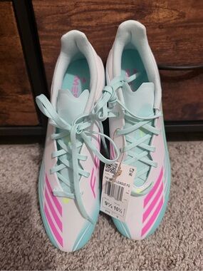 adidas Originals Women's White Mint & Pink Athletic Cleats